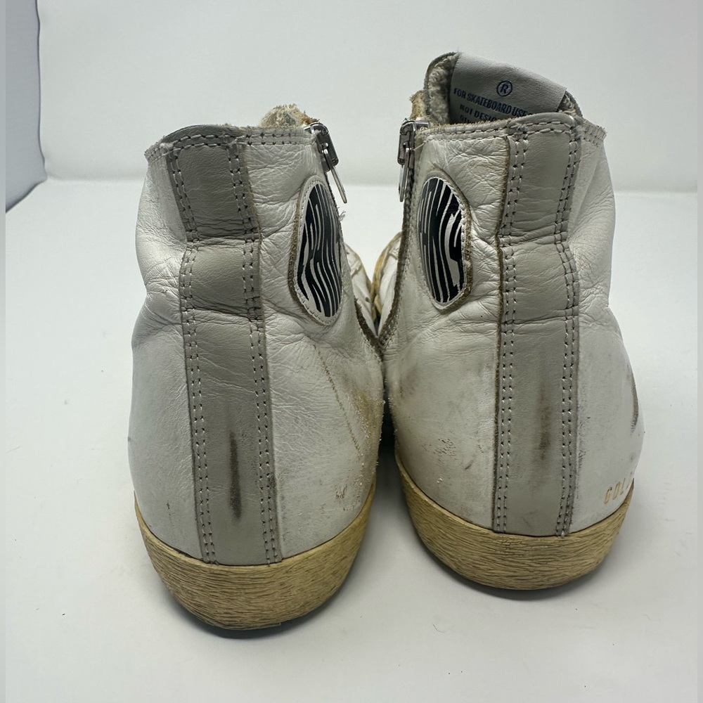 Francy White High-Top Sneakers by Golden Goose size 9 - Picture 2 of 10